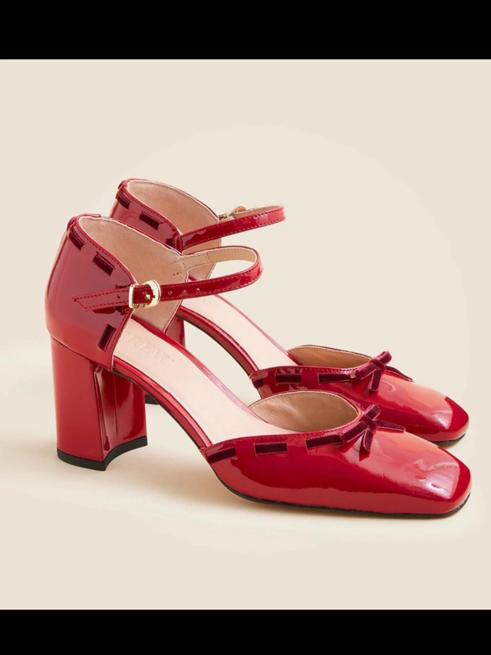 J. Crew Maisie Patent Bow Heels